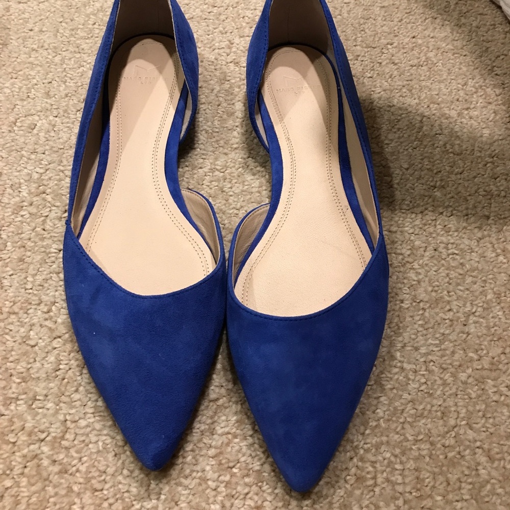 Marc Fisher Blue Suede flats